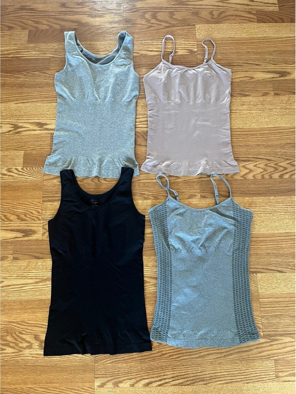 Set of 4 Skinny Girl camisole tops. Size Large.